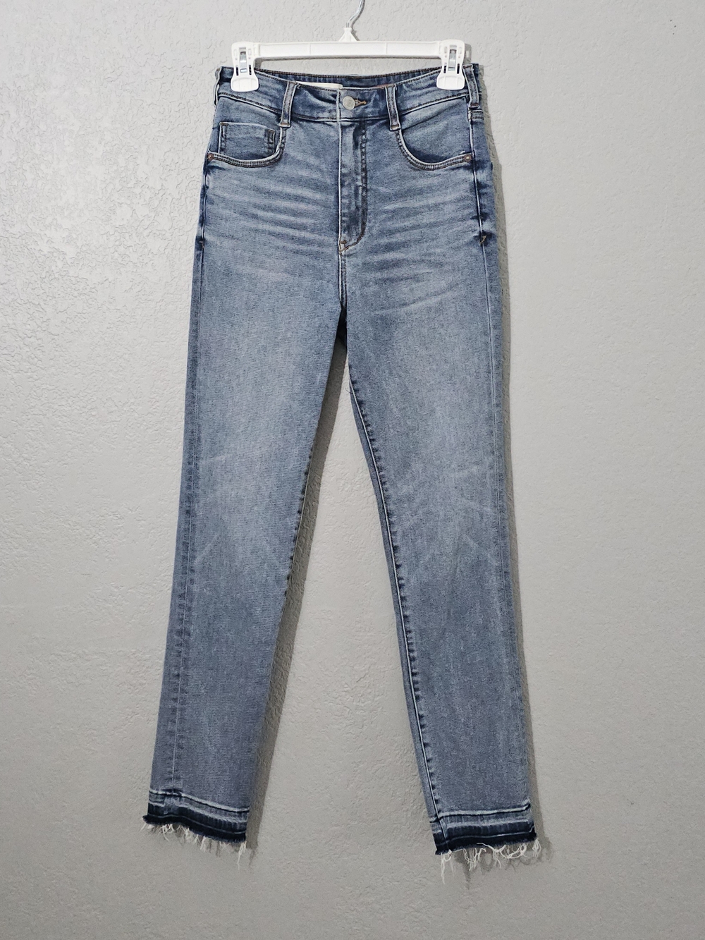 Anthropologie/Pilcro High Rise Cigarette Jeans Womens 27 Light Wash Slim